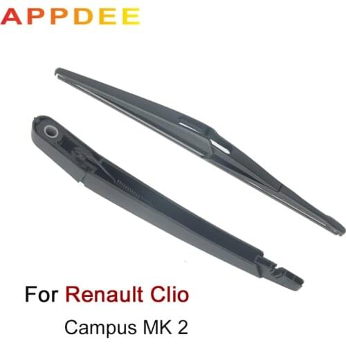 APPDEE Wiper 12" Rear Wiper Blade & Arm Set Kit For Renault Clio Campus MK 2 98 -Windshield Windscreen Rear Window (NOT MK3)