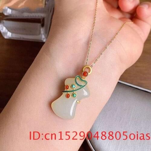 Natural White Hetian Jade Cheongsam Pendant 925 Silver Jewelry Gifts for Necklace Chalcedony Fashion Amulet Women