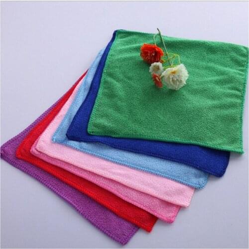 LBER 10 Pcs/pack Mixed Color Microfiber Car Cleaning Towel Kitchen Washing Polishing