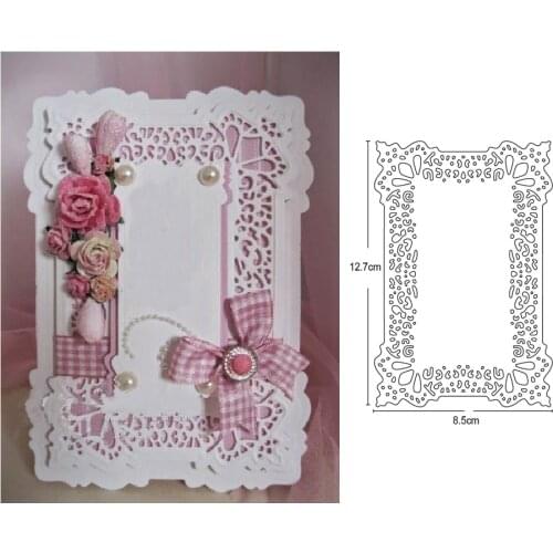 Metal Cutting Dies hollow frame background 2020 new arrival craft Stencil For DIY Scrapbooking Paper/photo Cards Embossing Dies