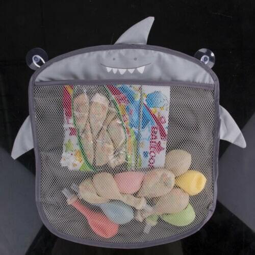 Cartoon Wall Hanging Kitchen Bathroom Storage Bags Knitted Net Mesh Bag Baby Bath Toys Shampoo Organizer Container