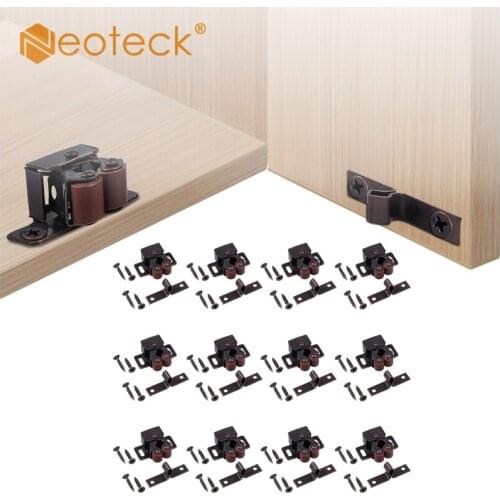 Neoteck 12pcs Contractor Pack Roller Catch Door Catch Spring Buckle Wardrobe Switch Clip Durable Home Improvement For Home