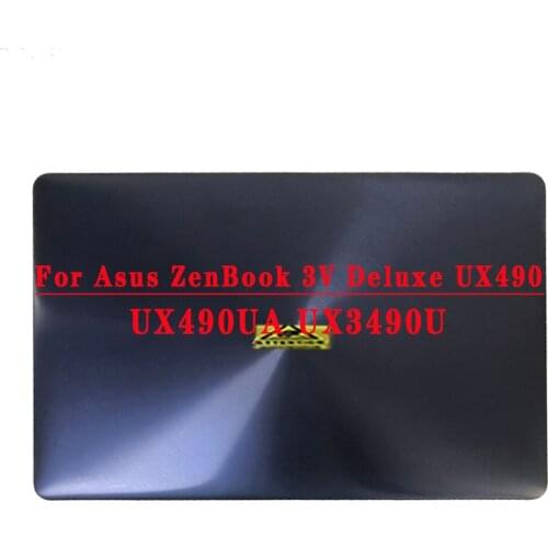 Origina For Asus ZenBook 3 Deluxe UX490 ux490u UX490UA LCD Glass Display panel screen complete lcd Assembly with Cover 1920x1080