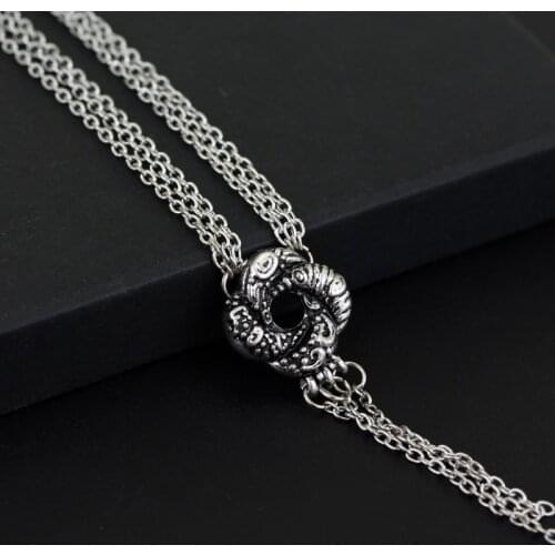 Hot Movie 007:Bond Girl Algerian Love Knot Necklace Vintage Silver Plated Women Jewelry Drop Shipping