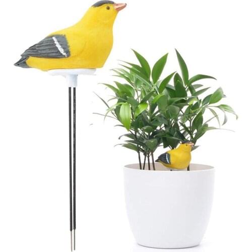 Soil Moisture Meter Watering Alarm Bird Plant Water Tester Hygrometer Sensor Gardening Tool Kit for Planter Water Remind Warinin