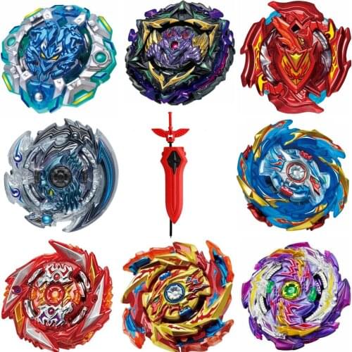 Spinning Top Bey Battle Gyro Burst Battle Evolution Metal Fusion Attack Set with 4D Launcher Grip and Arena