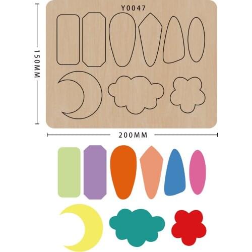 SMVAUON Hair Clip DIY Craft Handmade Stamping Wood Die Cut Cutting Hairpin Knife Molds Suitable for Big Shot Machines