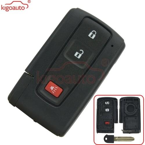 Kigoauto Smart Key Remote Key Fob Case Shell 2 Button with Panic for 2004-2009 Toyota Prius M0ZB31EG