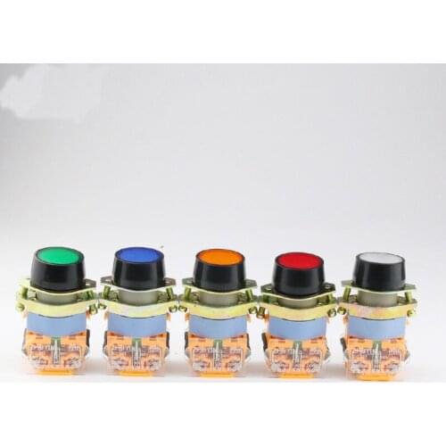 Momentay Push Button Switch LA39-11BN 22mm 1NO+1NC