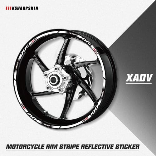 Motorcycle Wheel reflective Stickers Full rim coverage decals outer wheel decoration accessories For Honda X-ADV XADV xadv750