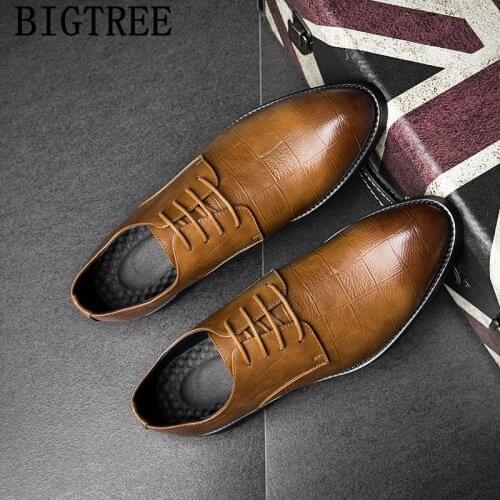 Oxford Shoes For Men Evening Dress Elevator Shoes For Men Coiffeur Brown Dress Italian Brand Formal Shoes Men Classic Ayakkabi