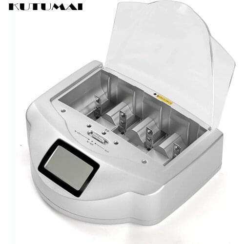 18650 LED Display 5v 2A Smart Battery Charger Compatible for AA AAA C D 9V Ni-MH Ni-CD Rechargeable Batteries Alkaline Batteries