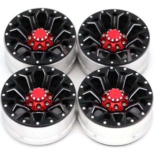 RC Car Part Drift Smooth Tyres and Yellow Plating Y Shape Wheel Rims for RC 1:10 On Road Racing Car Pack of 4