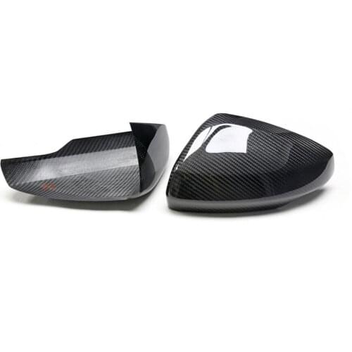 1 Pair VW Car Rear View Mirrors Cover For Volkswagen Polo gti AW 2018 Carbon Fiber Side Mirror Covers Add-On Style