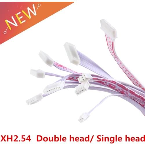 25Pcs JST 2.54mm Pitch Connector Cable XH2.54 Plug Line length 20/10CM Red and white 2P/3P/4P/5P/6P/7P/8P/9P/10P/11P/12P
