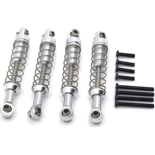4Pcs Metal Upgrade Shock Absorber Damper for MN 1/12 D90 D91 99S for WPL C14 C24 RC Car Accs Parts