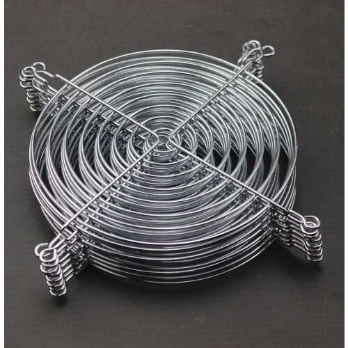 50 Pieces Gdstime 14cm Fan Iron Net Steel Chrome Metal Computer PC Fan Grill Guard Protection 140mm wholesale