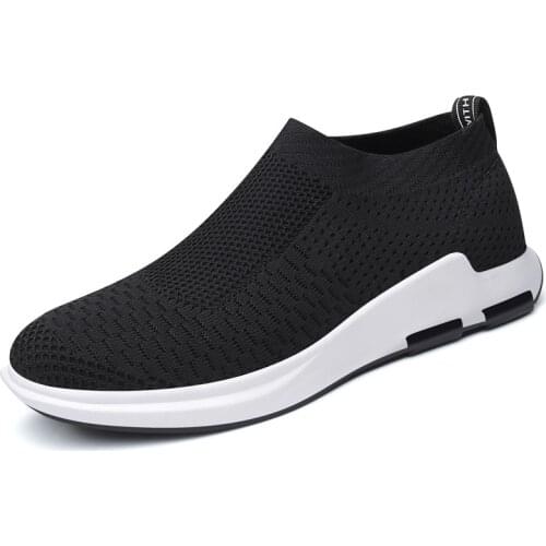 A71 Season New Mens Outdoor Mesh Sports Casual Shoes Korean Version Socks Shoes Fashion Single Breathable Mesh Shoes Massage