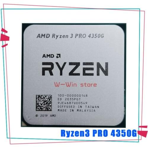 AMD Ryzen 3 PRO 4350G R3 PRO 4350G 3.8 GHz Quad-Core Eight-Thread CPU Processor 100-000000148 Socket AM4