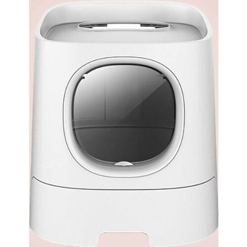 Homerun Cabin Litter Box Semi-Closed Cat Toilet Splash-Proof Deodorant Cat Toilet Covered Litter Box Cat Toilet Training Kit