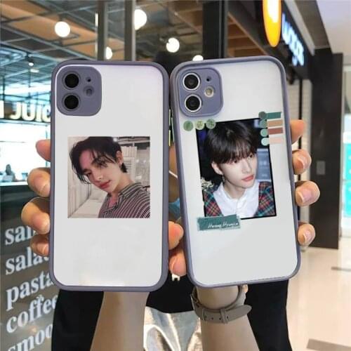 Stray kids hwang hyunjin Bumper Phone Case For iPhone 12 11 Pro XS Max XR X 8 7 Plus Translucent Matte Shockproof Cover