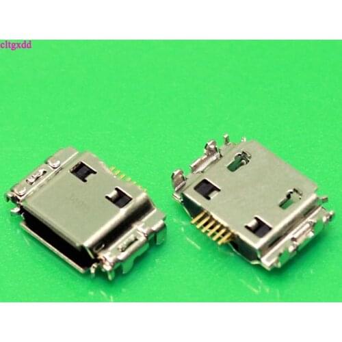 Clgxdd 10pcs Micro USB Jack Connector Female 7 pin Charging Socket For samsung I9000 S8000 S5630C S5620 S5660 I8910 I9003 I9008