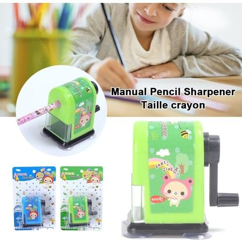 Kids Hand Held Manual Pencil Sharpener Cute Cartoon Sharpener Student Home School Supplies Stationery For Children Usefulness