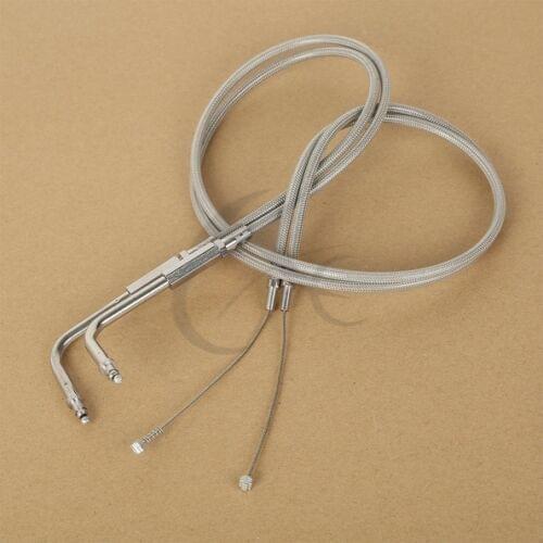 Motorcycle Throttle Cable For Harley Sportster XL883 XL1200 1996-2006 2002-2014 Road King Dyna FLHR 1996-2007 Softail 80-130cm