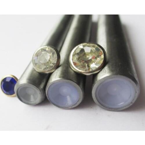 Soft rubber rhinestone inlay rivets cap stud protect installation tool set Suitable for diameter 6mm to 11.5mm rhinestone rivets