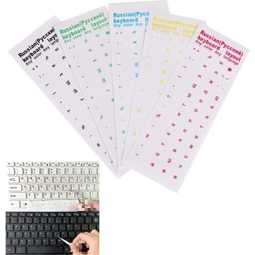 New Clear Russian sticker Film Language Letter Keyboard Cover for Notebook Computer PC Dust Protection Laptop Accessories