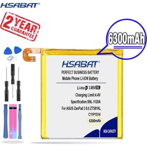 New Arrival [ HSABAT ] 6300mAh C11P1514 Replacement Battery for ASUS ZenPad 3 8.0 ZT581KL
