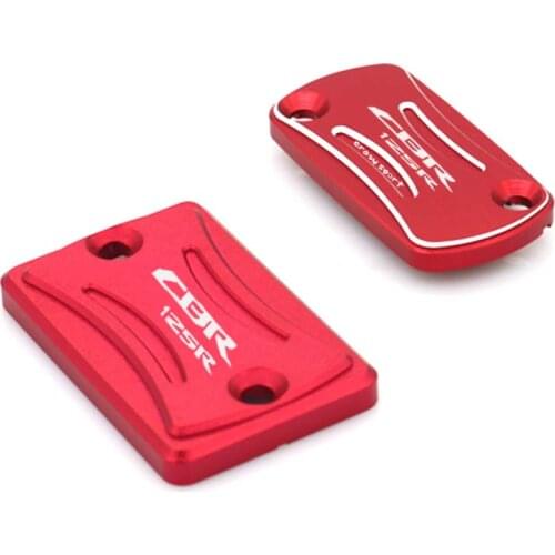 Front Rear Brake Fluid Reservoir Cover Cap For HONDA CBR125R CBR125 R CBR 125R 2004-2010 Motorcycle Accessories CNC red black