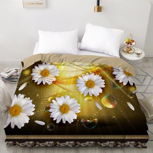 3D Duvet cover Quilt/Blanket/Comfortable Case Luxury Bedding 135 140x200 150x200 220x240 200x220 for Home Sun Flower Bubble