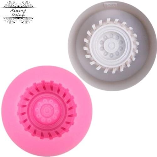 1Pcs DIY car tire wheel shape silicone mold cake cake chocolate mold cake decoration tool soap mold