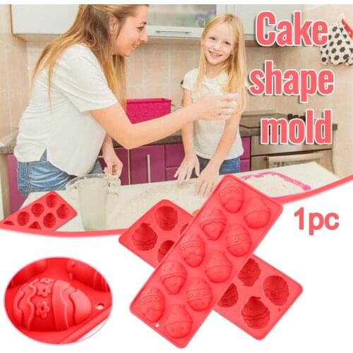 10 Holes Silicone Mold For Chocolate Cake Jelly Pudding Soap Round Shape Silicone Mould Pan Muffin Birthday Cake Decorating Tool