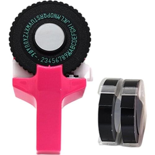 Compatible For Dymo MoTex Typewriter Label Machine Durable 3D DIY Embossing Tape Manual Label Maker Garden Kitchen Use HOT SALE