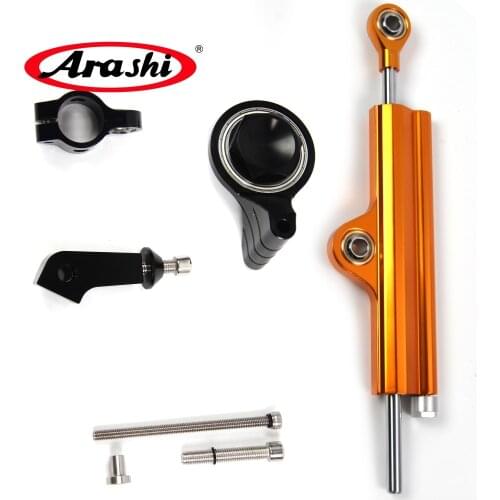 Arashi Steering Damper Stabilizer For Yamaha YZF R6 YZF-R6 2006 - 2012 Motor Accessories Mount Bracket 2007 2008 2009 2010 2011