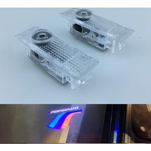 2X Performance Wings LED Welcome Lights For F30 320i 330i F10 520i 525i ///M Ghost Shadow Car Door 3D Laser Projector Lamp