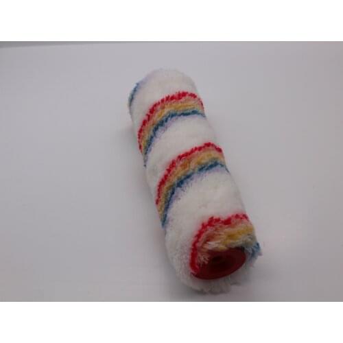 Clearance sale 9 inch rainbow strip acrylic european style painting roller for home painting