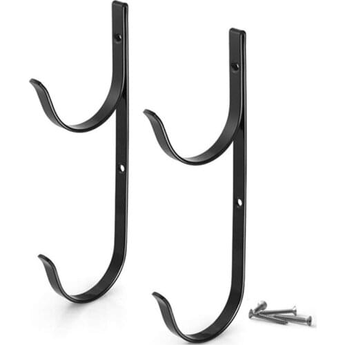 Pool Pole Hanger 2Pcs Aluminium Holder Set,for Telescopic Poles,Skimmers,Leaf Rake,Vacuum Hose,Swimming Pool Accessories