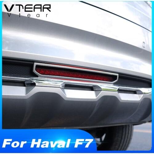 Vtear for Haval F7 F7X rear brake lights cover chromium styling exterior frame parts strips decoration car-styling accessories