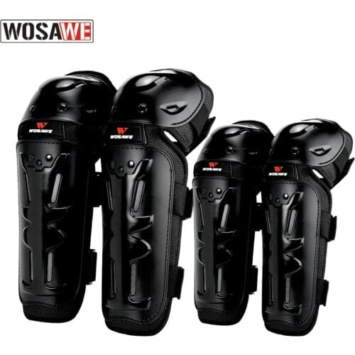 WOSAWE Motocross Elbow Knee Pads Guard Motorcycle Knee Protector Moto Elbow Guards Skiing Skating Rodilleras Motocross 4Pcs/Set