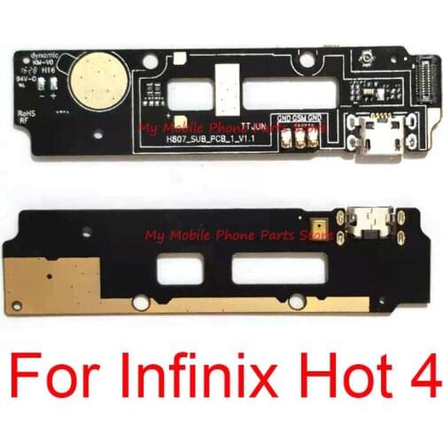 USB Charging Charger Port Board Dock Plug Socket Jack Connector Flex Cable For Infinix Hot 4 Hot4 Replacement Parts