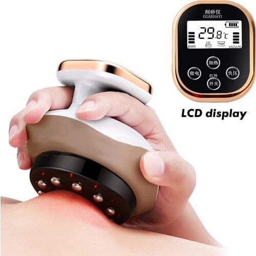 LCD Cupping Massager Display Vacuum Suction Cups EMS Ventosas Anti Cellulite Magnet Therapy Guasha Scraping Fat Burner Slimming