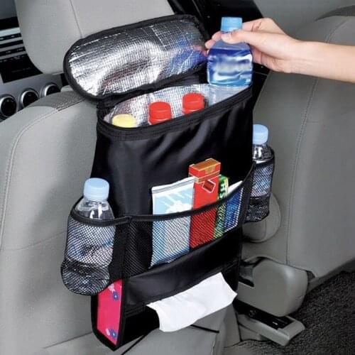 1Pcs Car Seat Back Organizer Multi-Pocket Storage Bag Tablet Holder Automobiles Interior Accessory Stowing Tidying