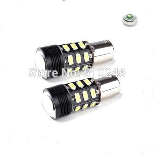 10X Canbus led bay15d 1157 12W 15SMD+ R5 12V 360 lighting Car Lights No error signal report Factory wholesales