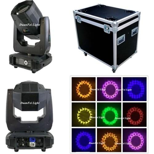 8pcs+4Flycase) 2019 NEW led spot moving head light mini led spot 80w moving lighting with flight case