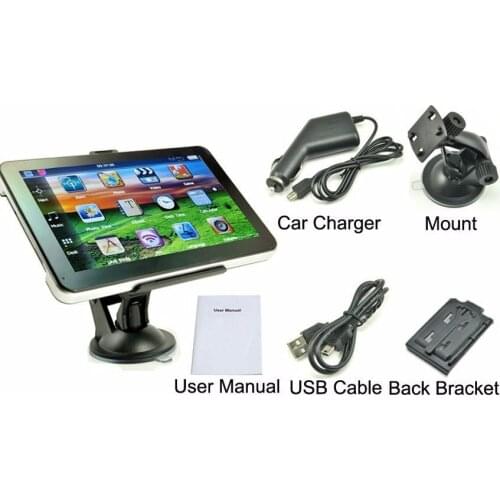 7" Car GPS Navigation 256M 8GB Touch Screen Sat Nav FM Transmitter Bundle free maps