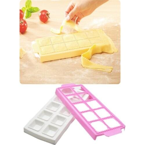 Household Dumpling Mould Dumplings Maker Ravioli Aluminum Mold Pelmeni Dumplings With Rolling Pin Make Pastry Cake Fondant Tools