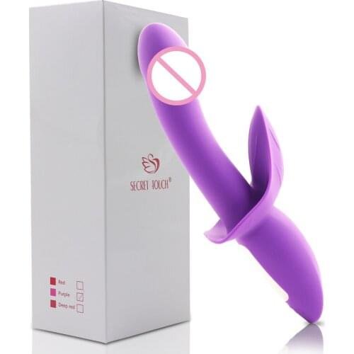 Dual Vibration 16 Speed Silicone Powerful G Spot Dildo Vibrator USB Rechargeable Clitoral Stimulator Female Masturbation Sex Toy